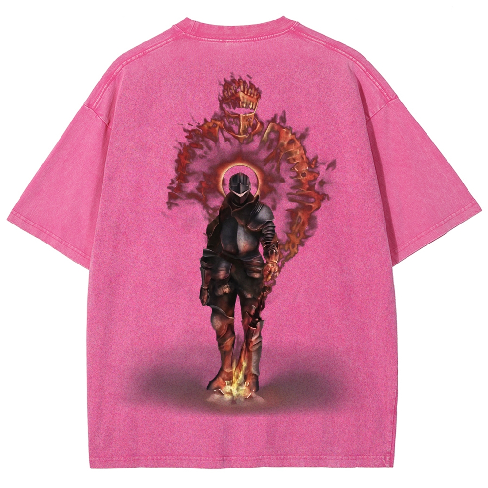 Dark Souls Unisex Fit Washed T-Shirt 2503003276