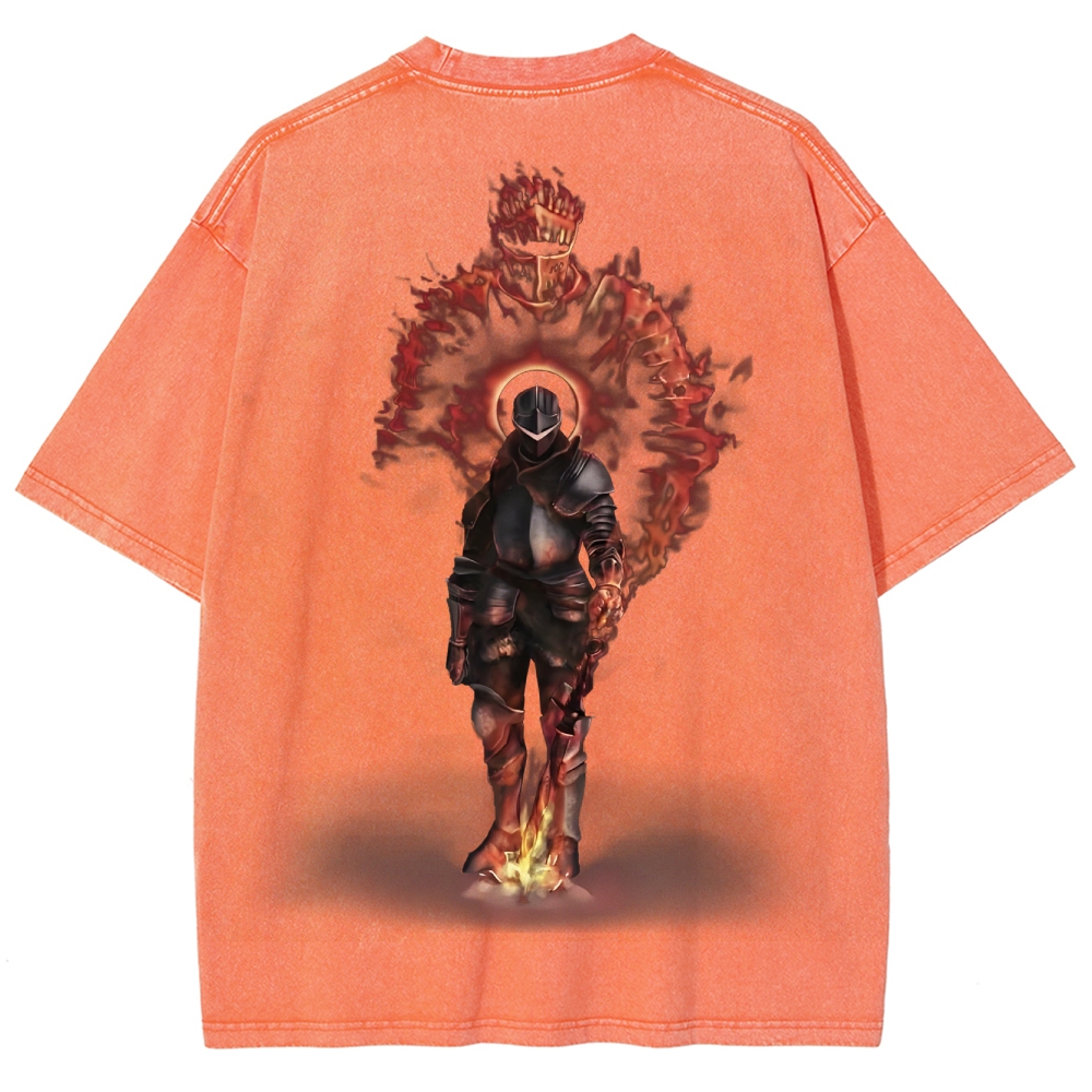 Dark Souls Unisex Fit Washed T-Shirt 2503003276