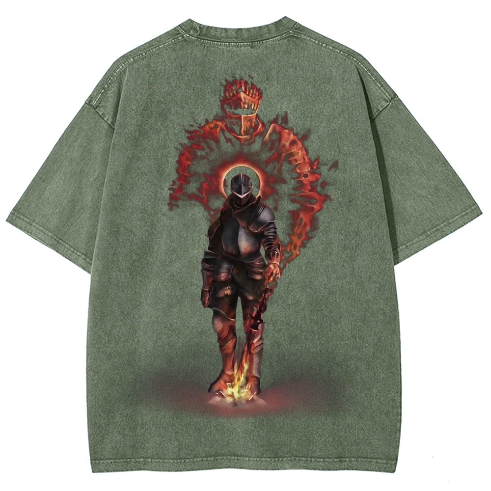 Dark Souls Unisex Fit Washed T-Shirt 2503003276