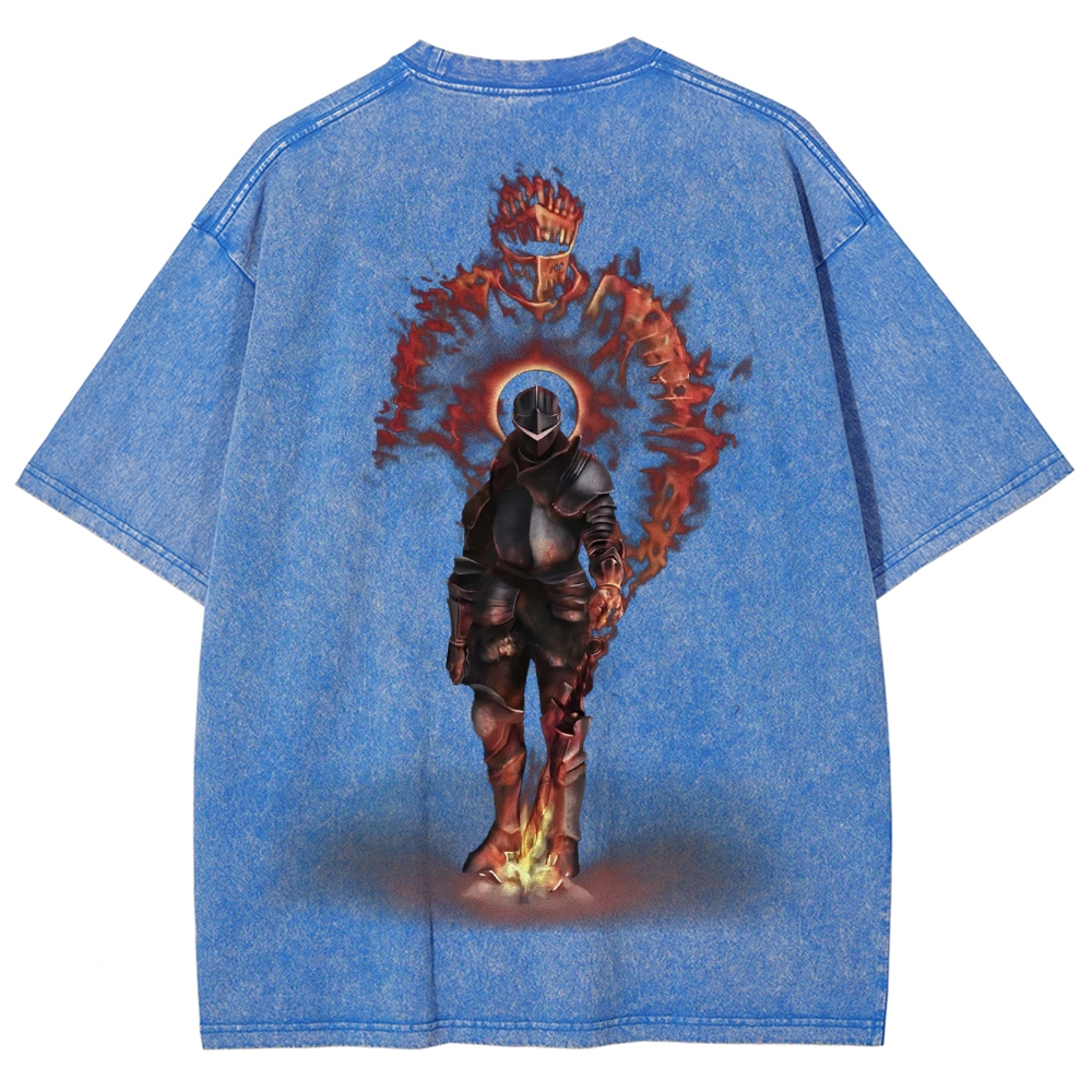 Dark Souls Unisex Fit Washed T-Shirt 2503003276