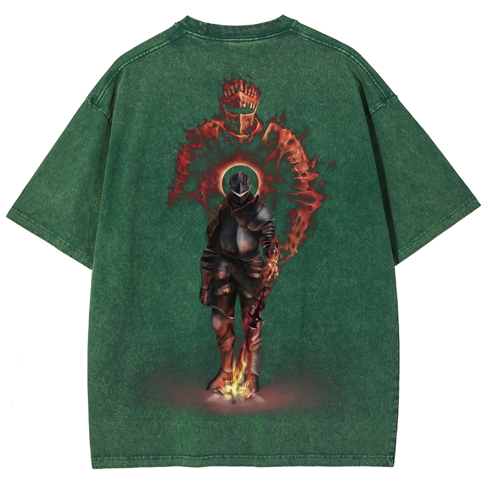 Dark Souls Unisex Fit Washed T-Shirt 2503003276