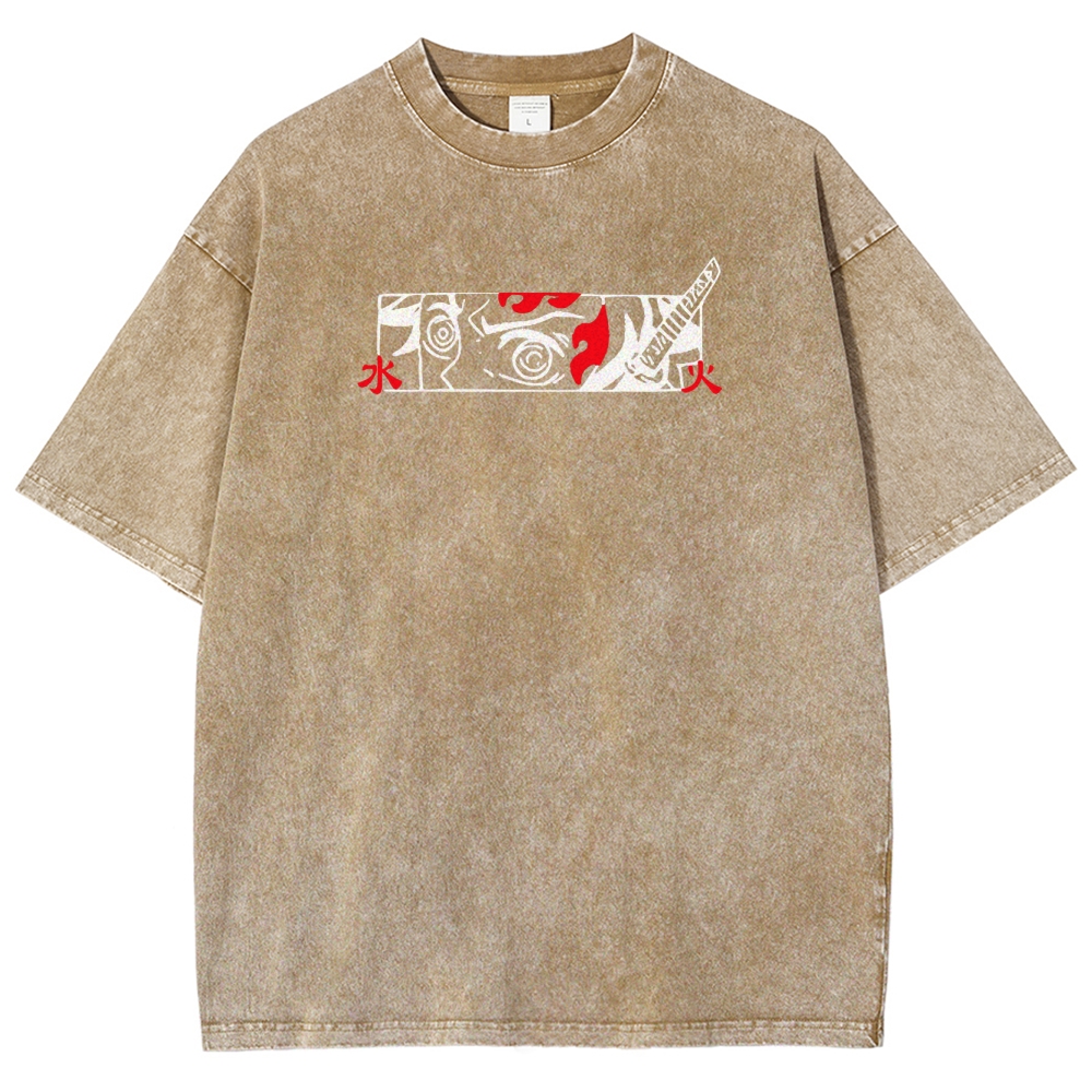 Demon Slayer Tanjiro Kamado Vintage Washed T-Shirt 2503003932