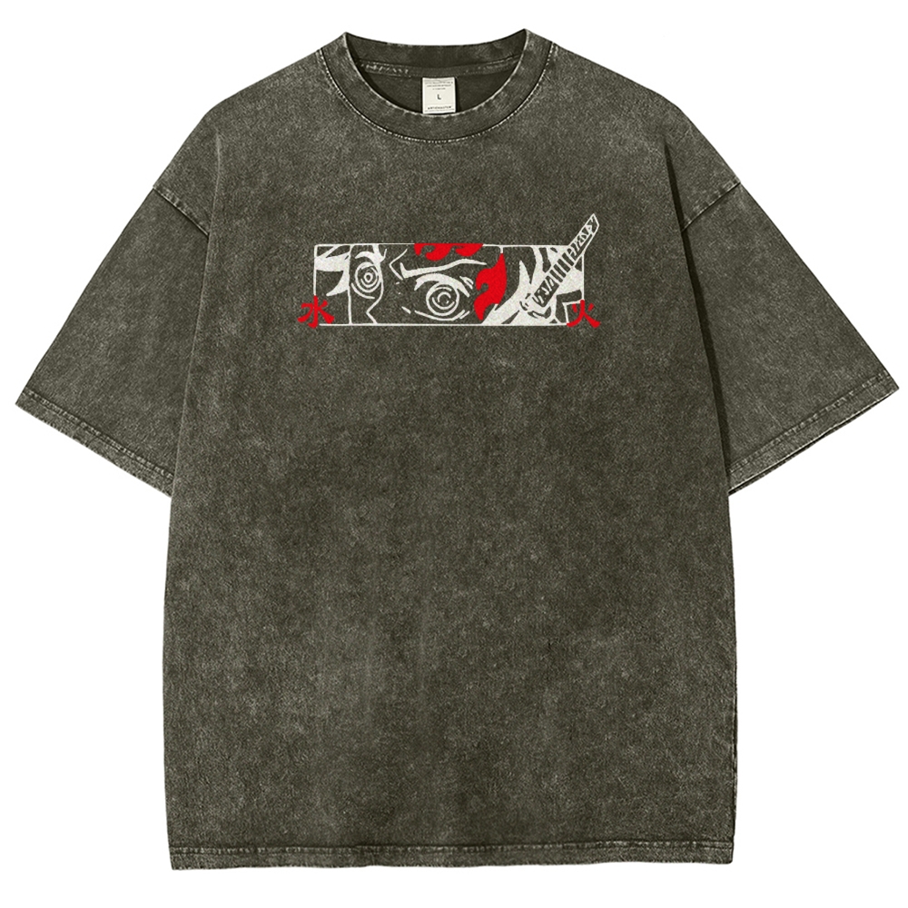 Demon Slayer Tanjiro Kamado Vintage Washed T-Shirt 2503003932