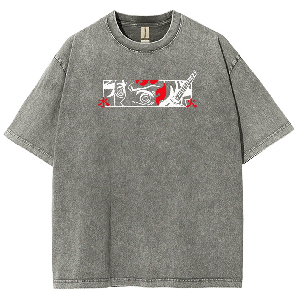 Demon Slayer Tanjiro Kamado Vintage Washed T-Shirt 2503003932