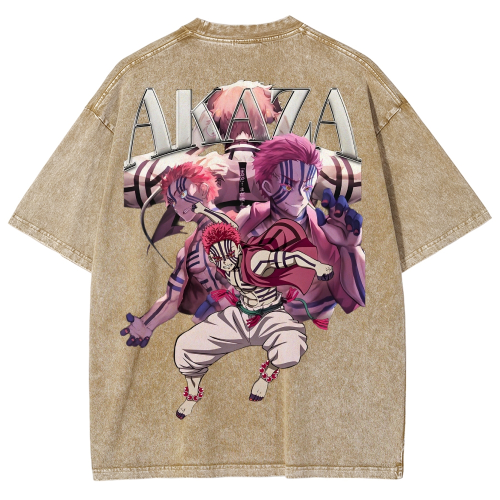Demon Slayer Unisex Fit Washed T-Shirt 2503005372