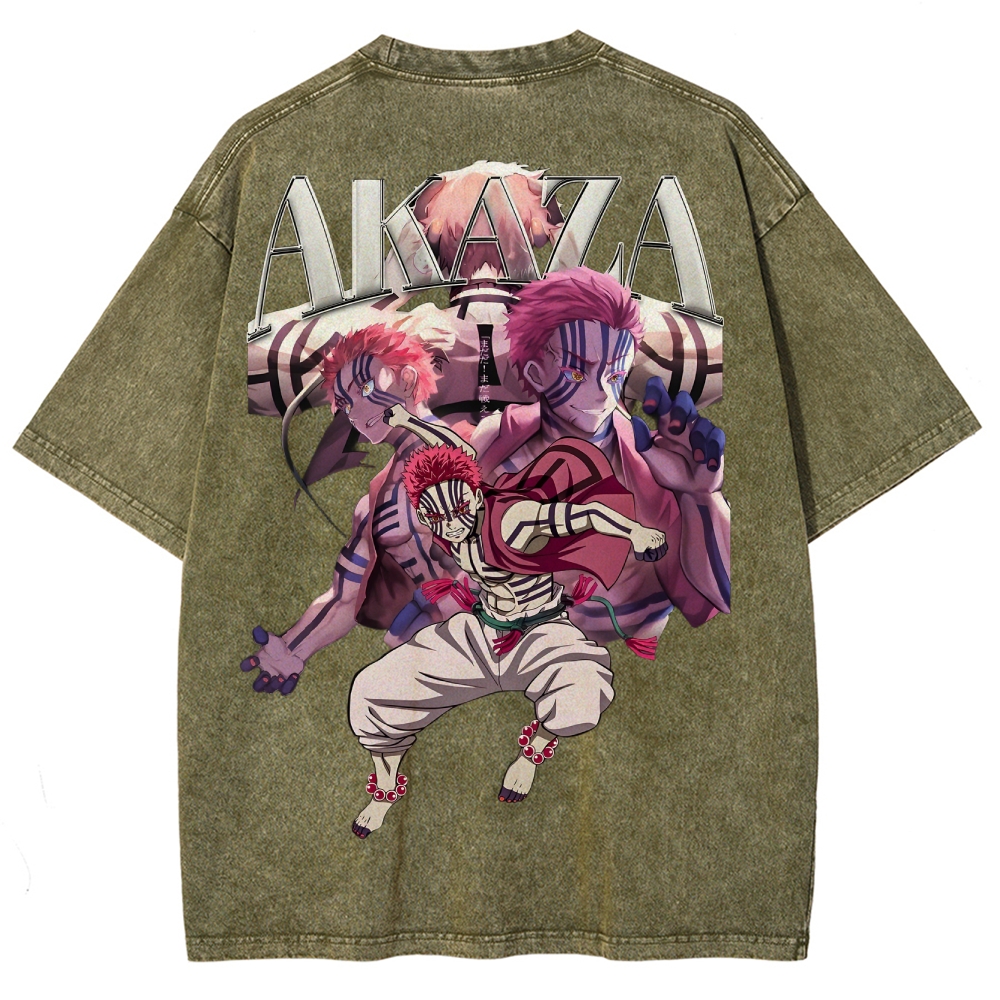 Demon Slayer Unisex Fit Washed T-Shirt 2503005372