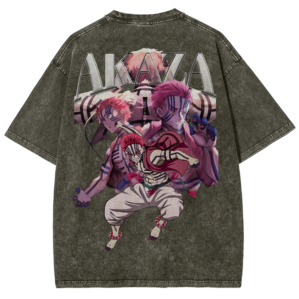 Demon Slayer Unisex Fit Washed T-Shirt 2503005372