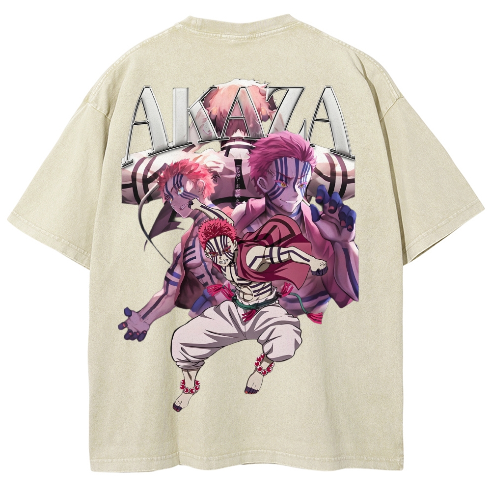 Demon Slayer Unisex Fit Washed T-Shirt 2503005372