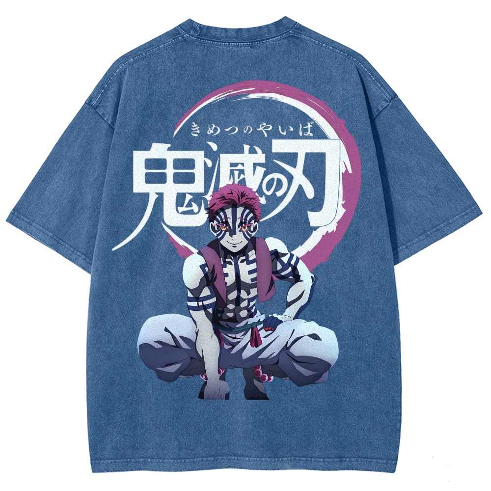 Demon Slayer Unisex Fit Washed T-Shirt 2503005374