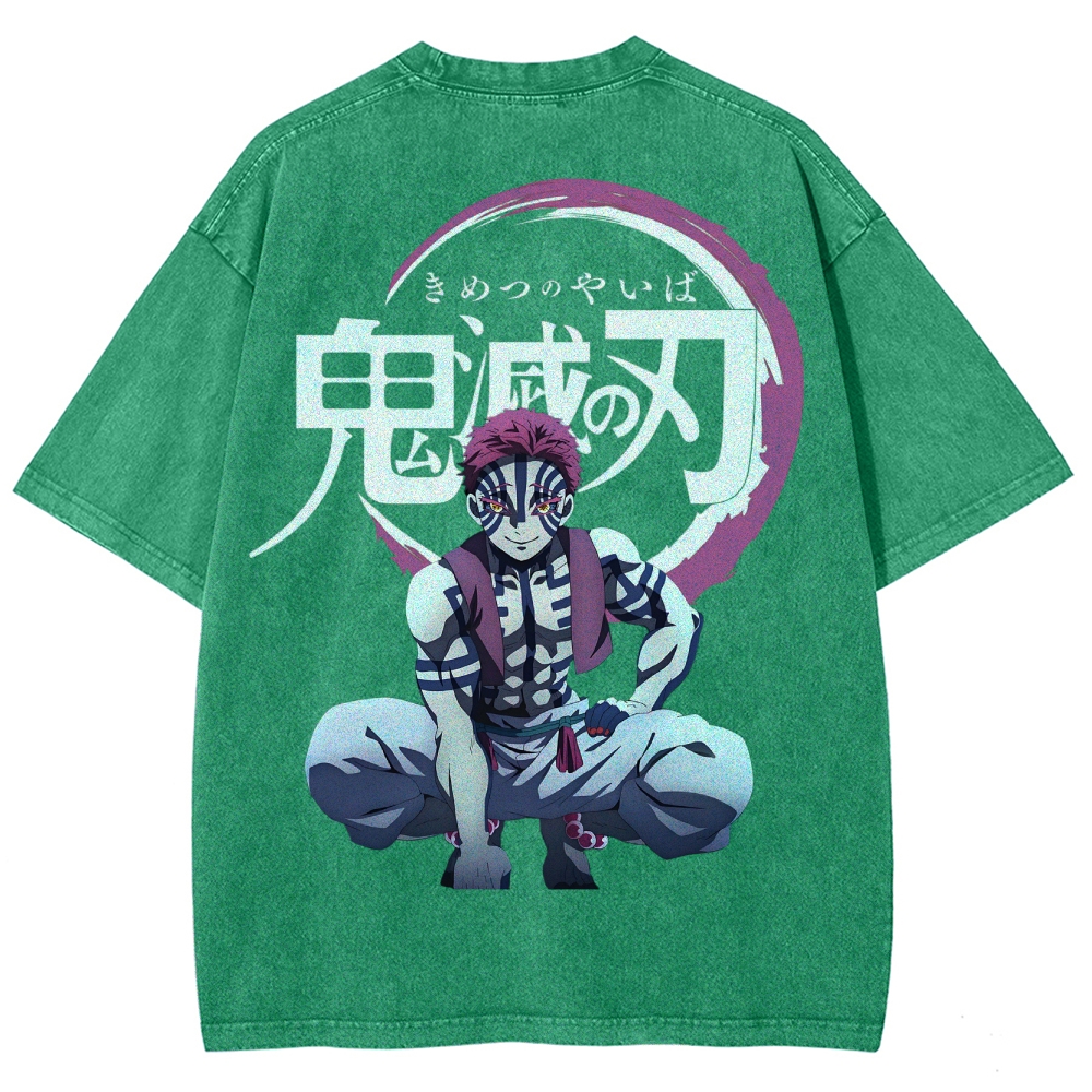 Demon Slayer Unisex Fit Washed T-Shirt 2503005374