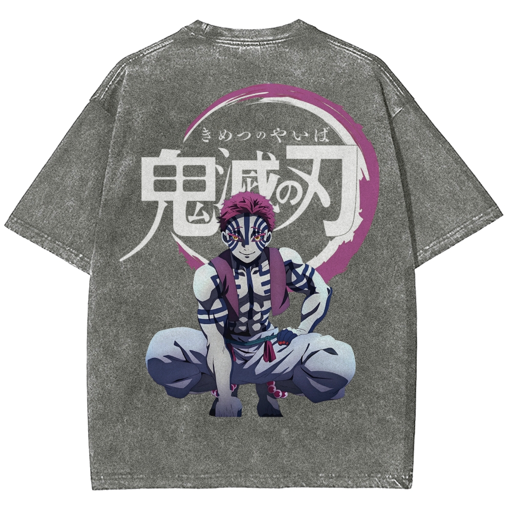 Demon Slayer Unisex Fit Washed T-Shirt 2503005374