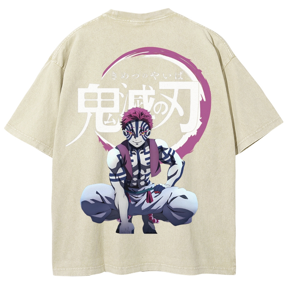 Demon Slayer Unisex Fit Washed T-Shirt 2503005374