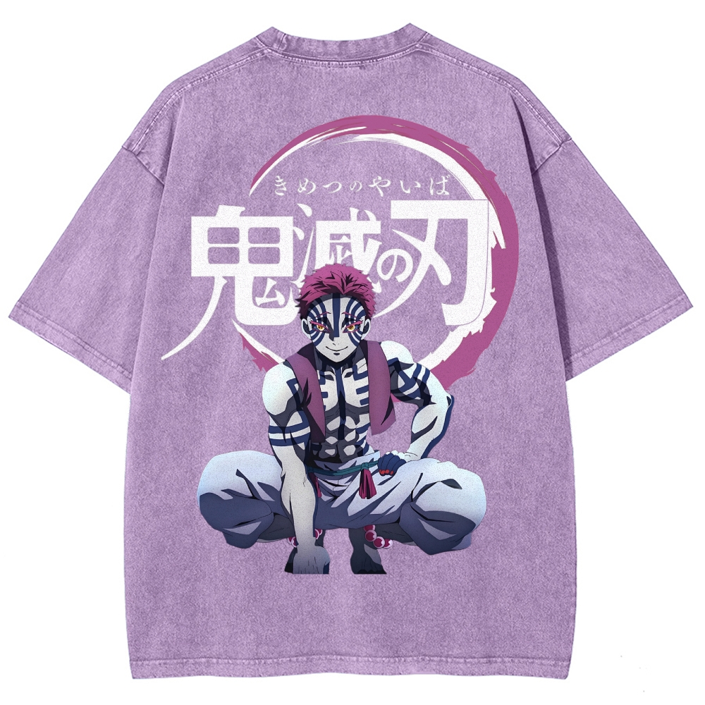 Demon Slayer Unisex Fit Washed T-Shirt 2503005374