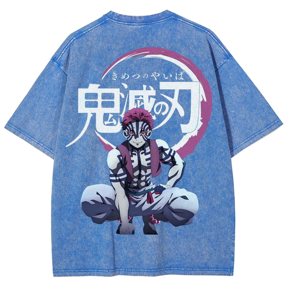 Demon Slayer Unisex Fit Washed T-Shirt 2503005374