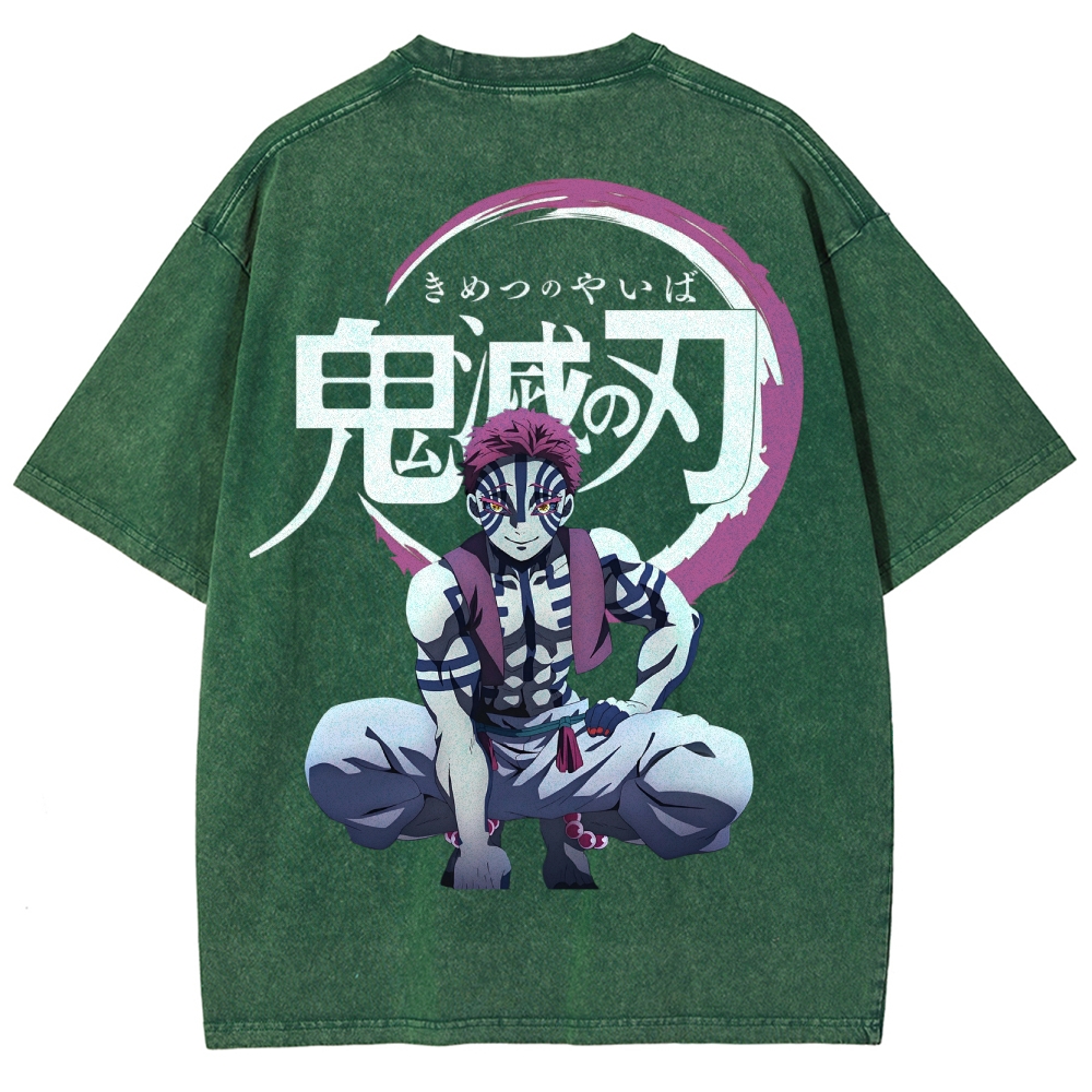 Demon Slayer Unisex Fit Washed T-Shirt 2503005374