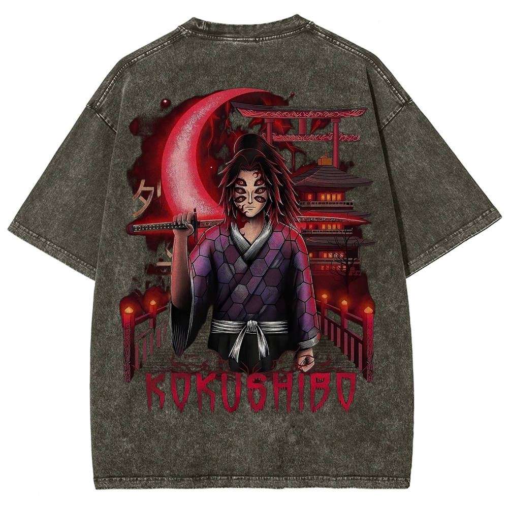 Demon Slayer Unisex Fit Washed T-Shirt 2503005375