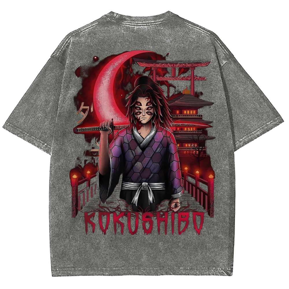Demon Slayer Unisex Fit Washed T-Shirt 2503005375