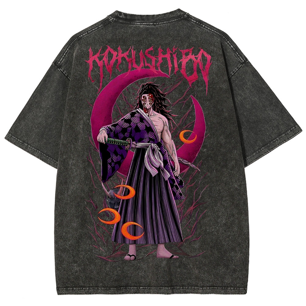 Demon Slayer Unisex Fit Washed T-Shirt 2503005412