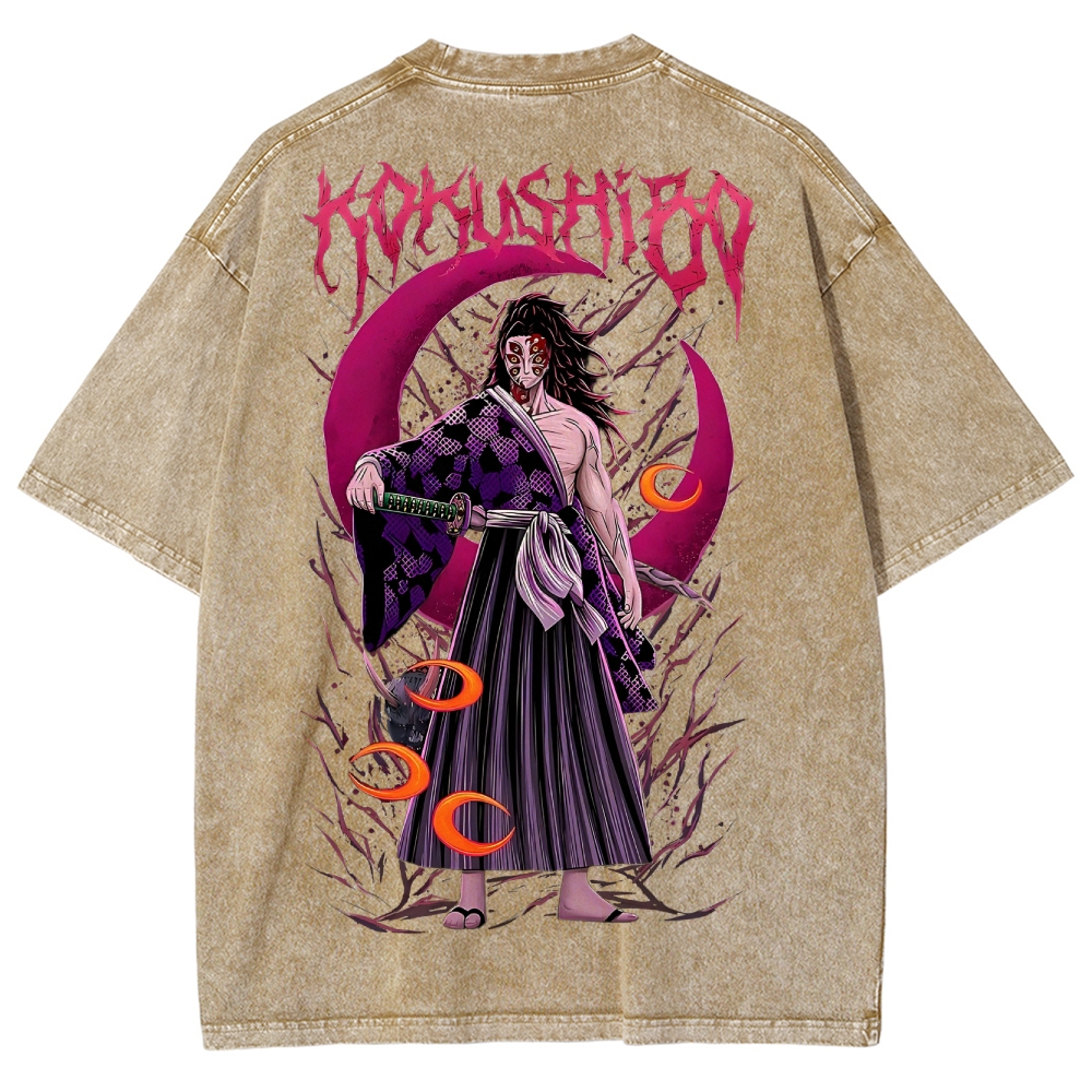 Demon Slayer Unisex Fit Washed T-Shirt 2503005412