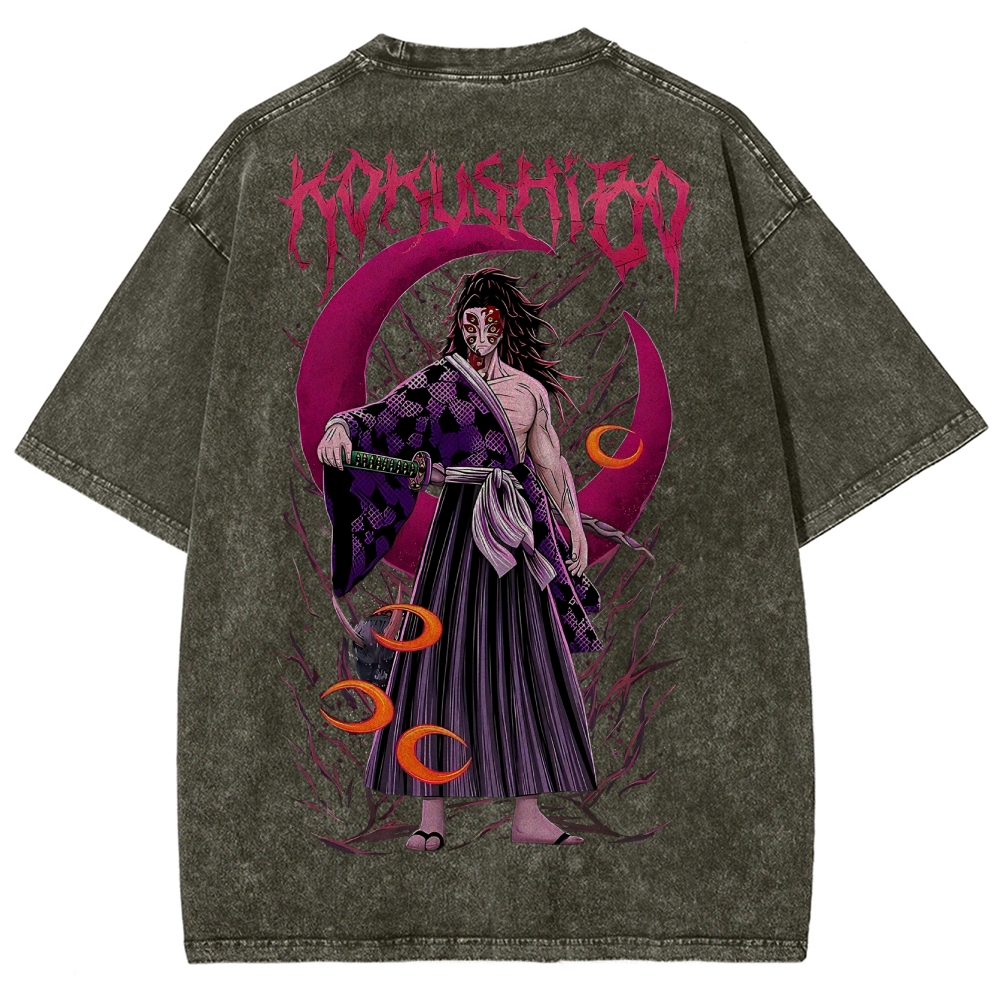 Demon Slayer Unisex Fit Washed T-Shirt 2503005412