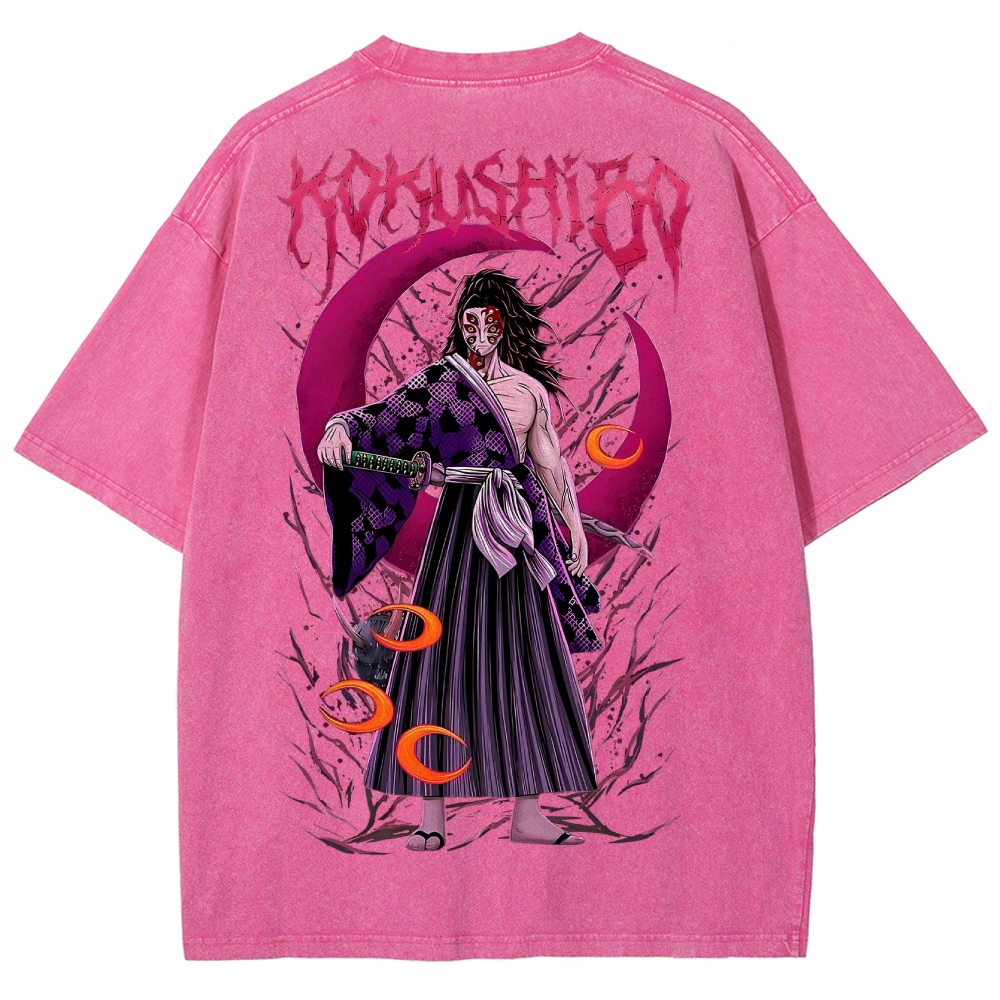 Demon Slayer Unisex Fit Washed T-Shirt 2503005412