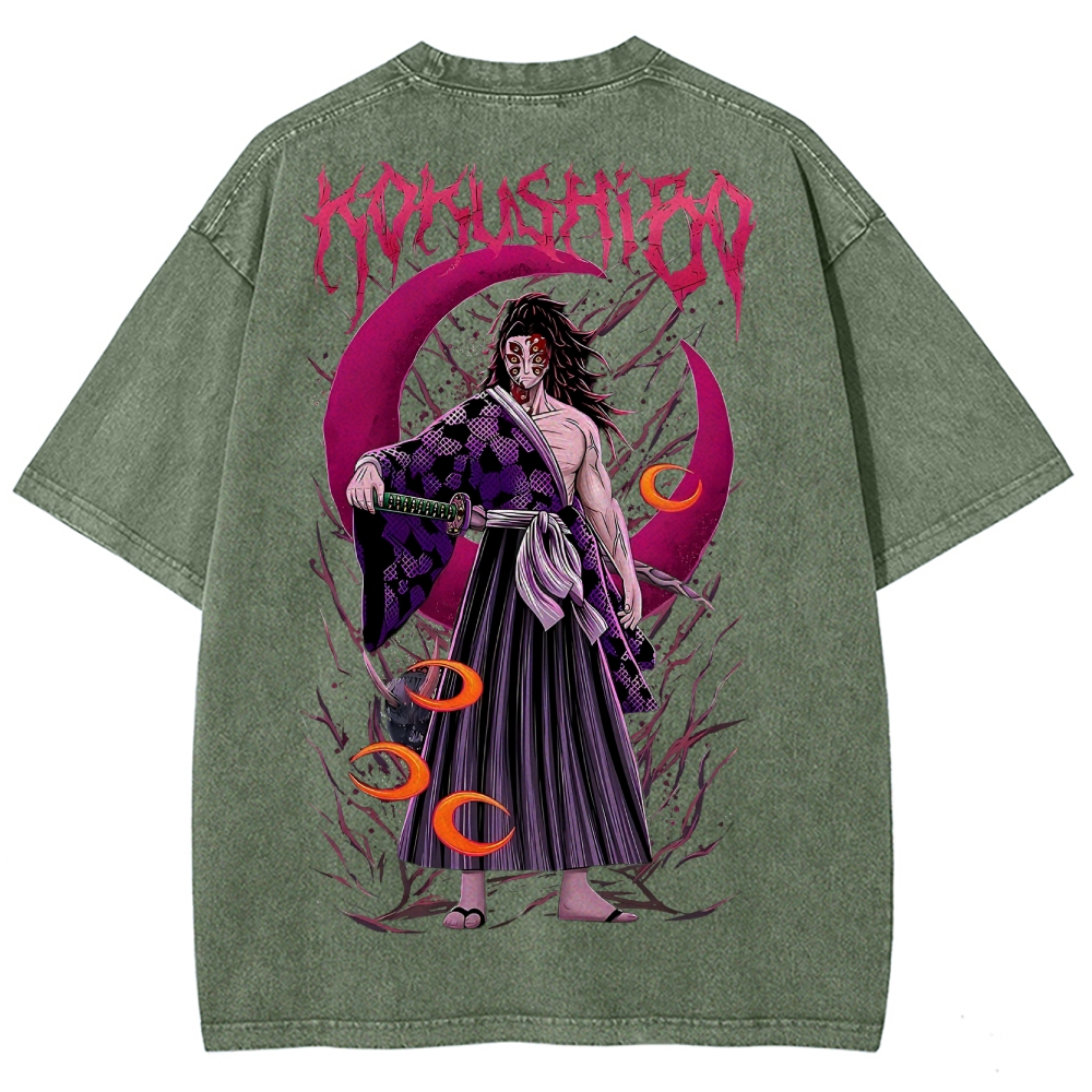 Demon Slayer Unisex Fit Washed T-Shirt 2503005412