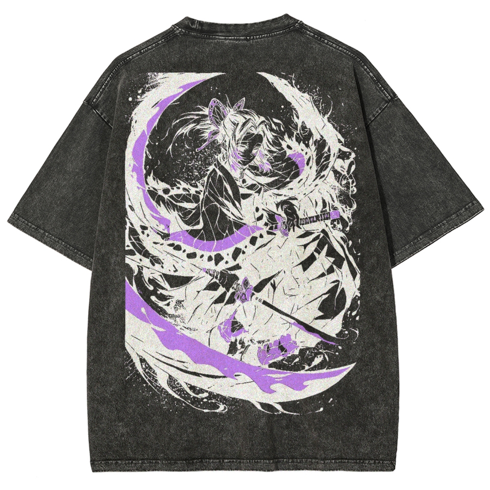 Demon Slayer Unisex Fit Washed T-Shirt 2503005417