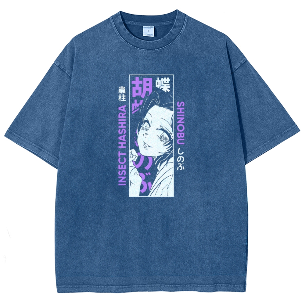 Demon Slayer Unisex Fit Washed T-Shirt 2503005417