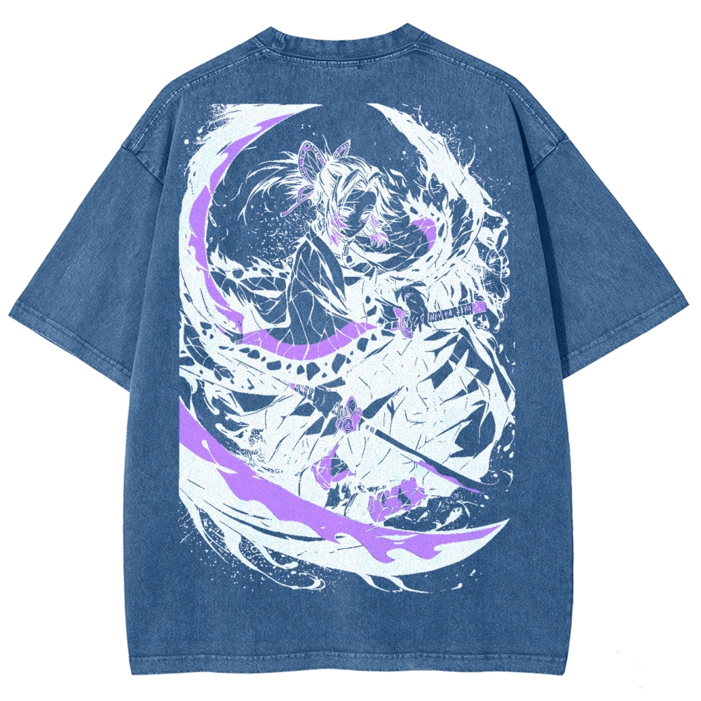 Demon Slayer Unisex Fit Washed T-Shirt 2503005417