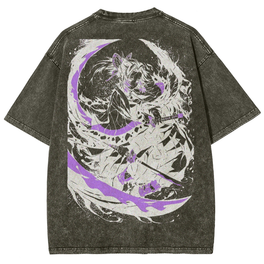 Demon Slayer Unisex Fit Washed T-Shirt 2503005417