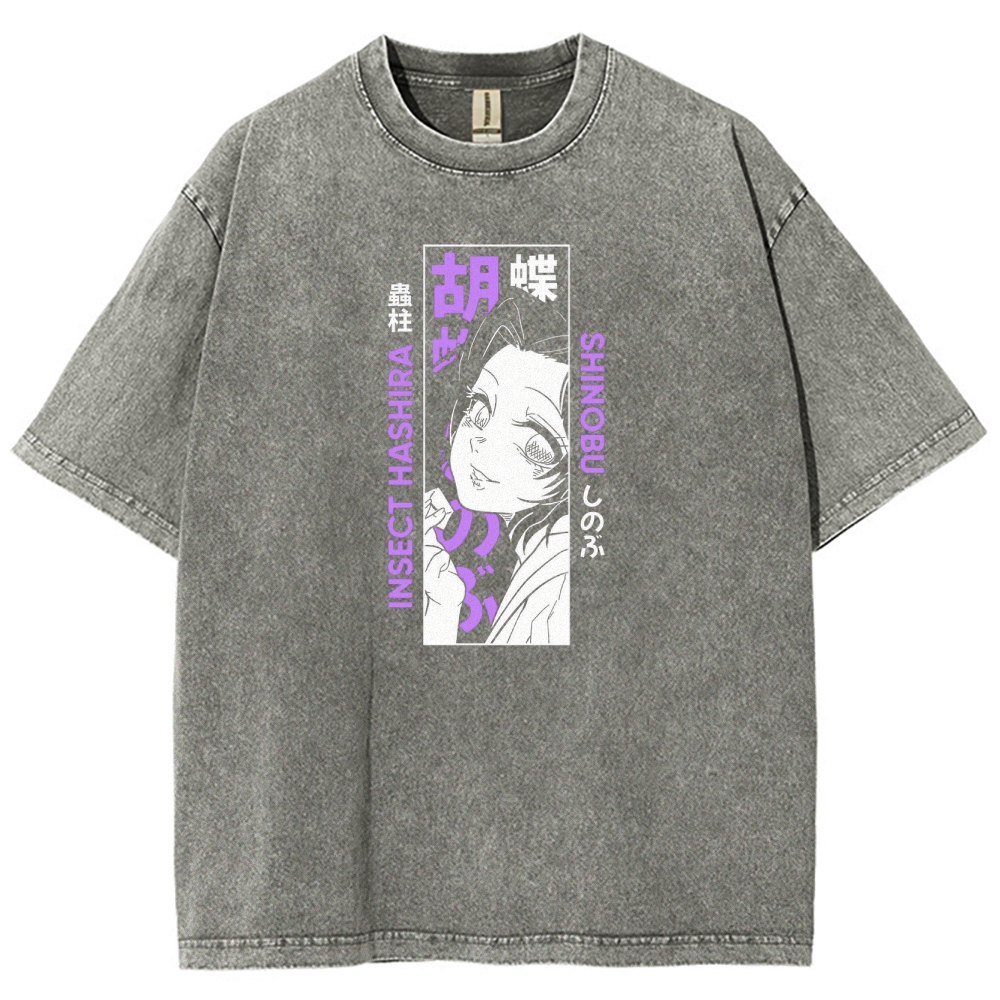 Demon Slayer Unisex Fit Washed T-Shirt 2503005417