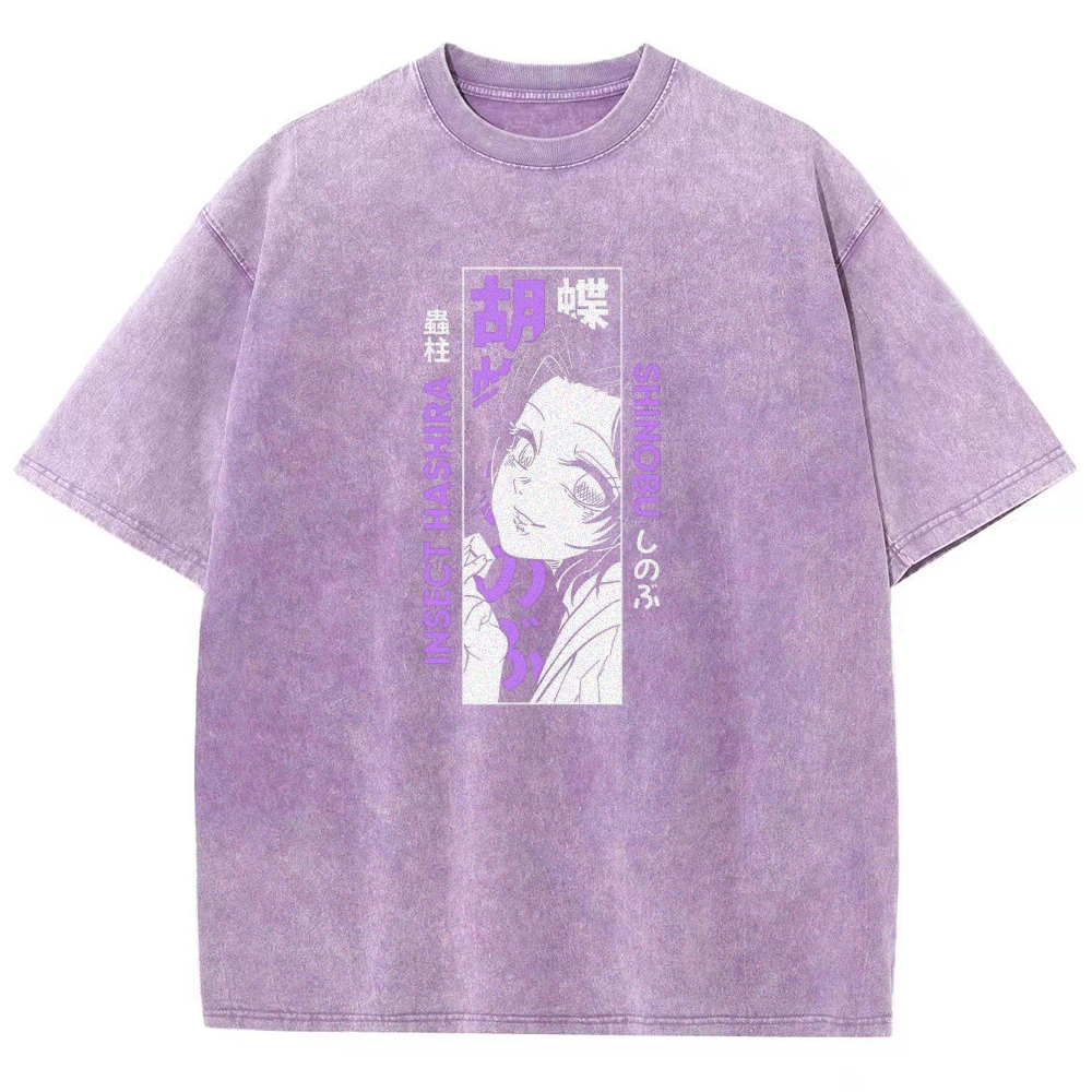 Demon Slayer Unisex Fit Washed T-Shirt 2503005417