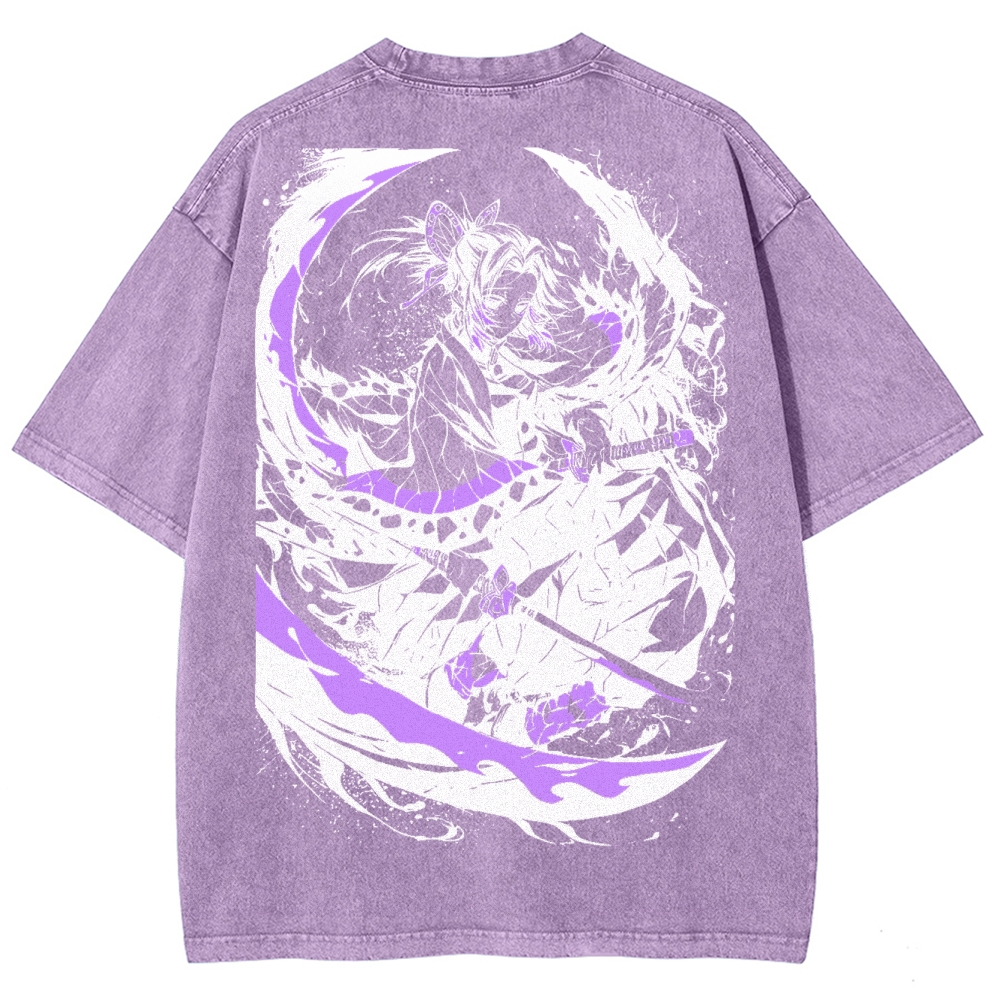 Demon Slayer Unisex Fit Washed T-Shirt 2503005417