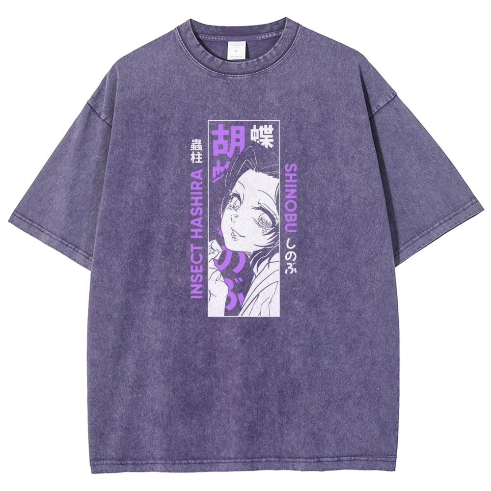 Demon Slayer Unisex Fit Washed T-Shirt 2503005417