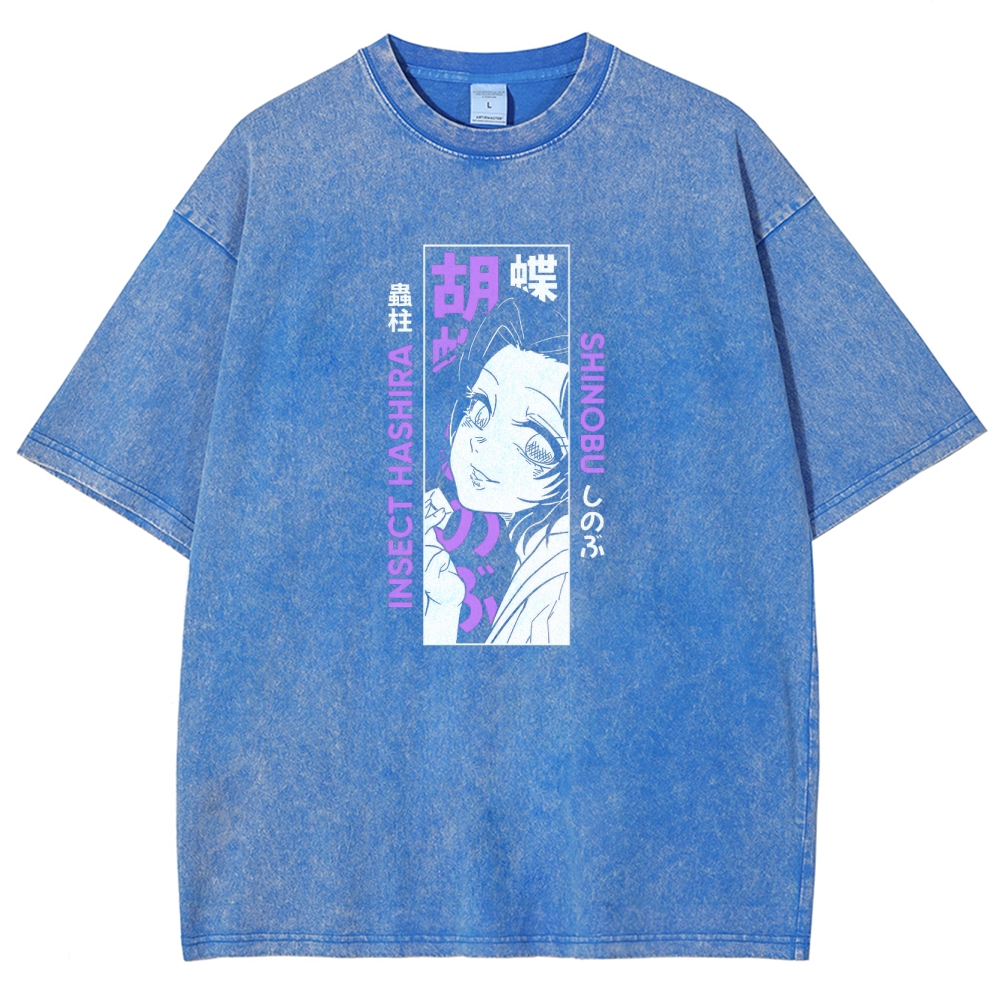 Demon Slayer Unisex Fit Washed T-Shirt 2503005417