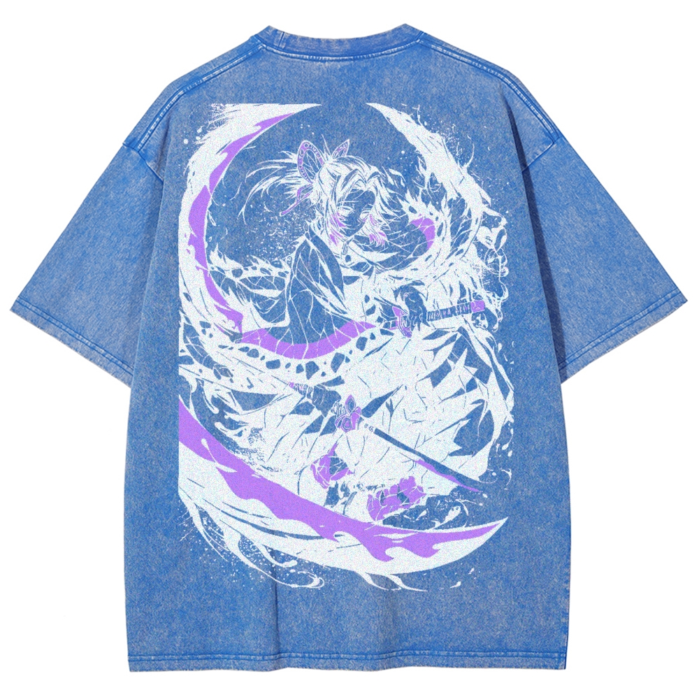 Demon Slayer Unisex Fit Washed T-Shirt 2503005417