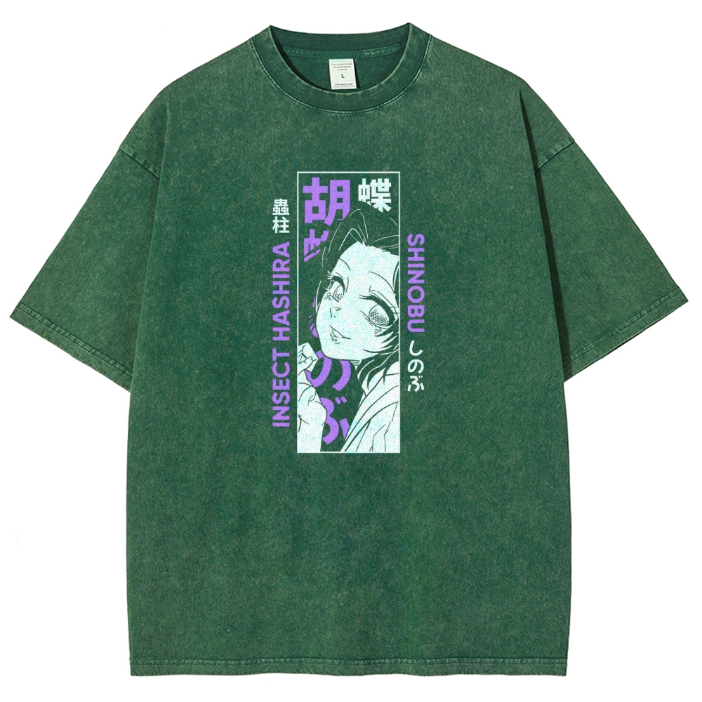 Demon Slayer Unisex Fit Washed T-Shirt 2503005417