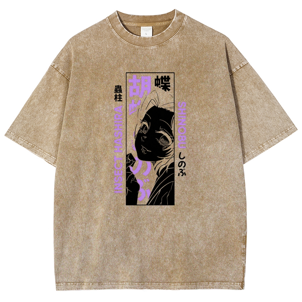 Demon Slayer Unisex Fit Washed T-Shirt 2503005417