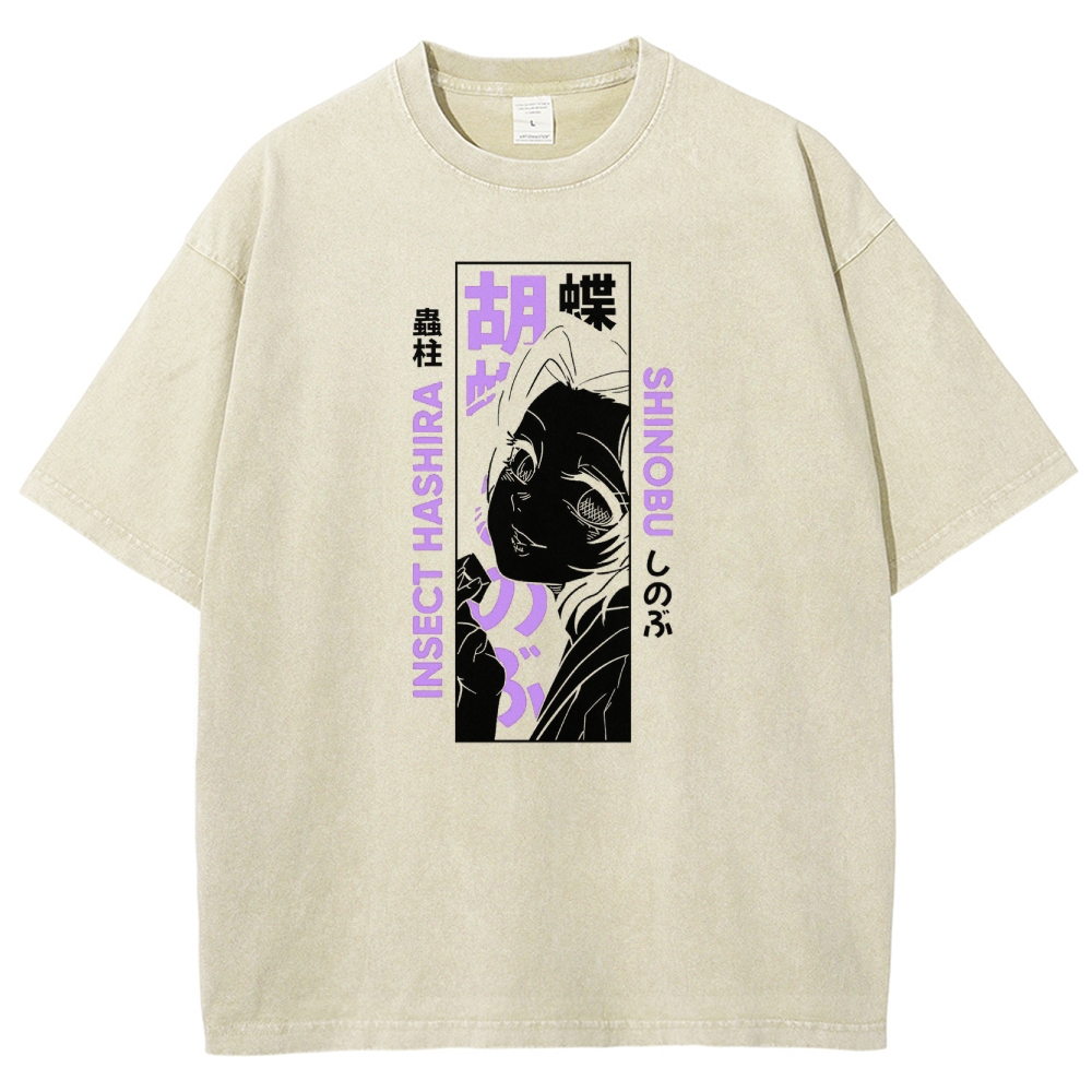 Demon Slayer Unisex Fit Washed T-Shirt 2503005417