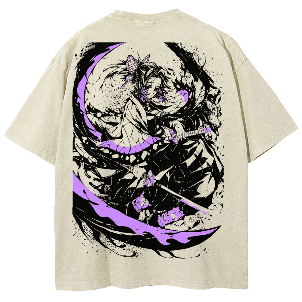 Demon Slayer Unisex Fit Washed T-Shirt 2503005417