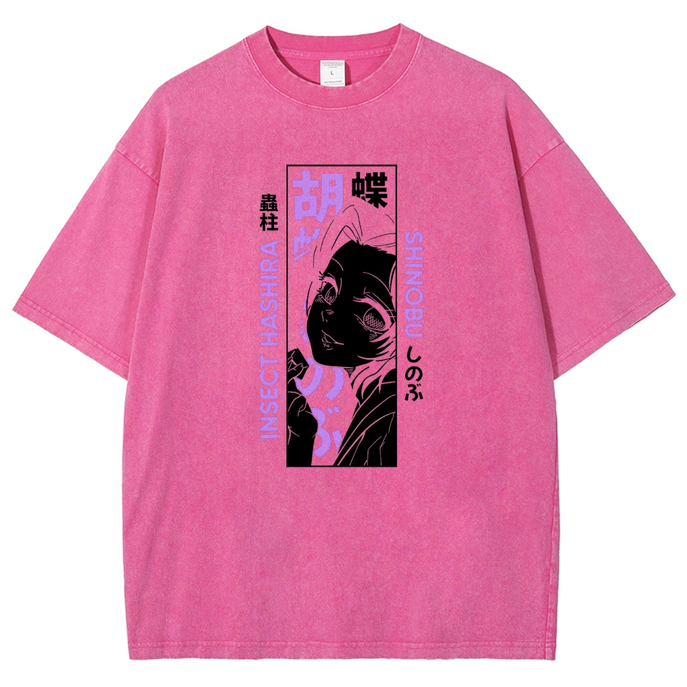 Demon Slayer Unisex Fit Washed T-Shirt 2503005417