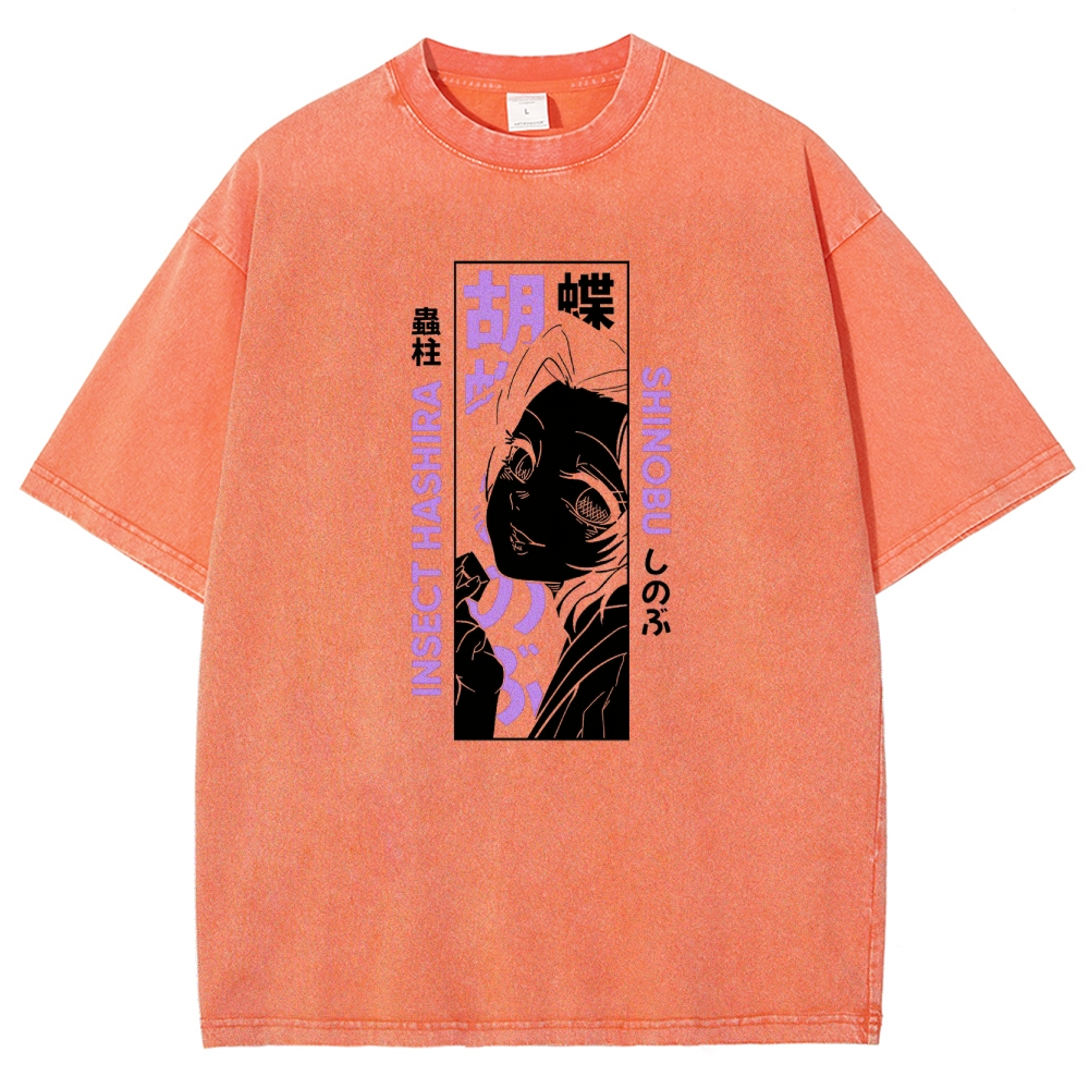 Demon Slayer Unisex Fit Washed T-Shirt 2503005417