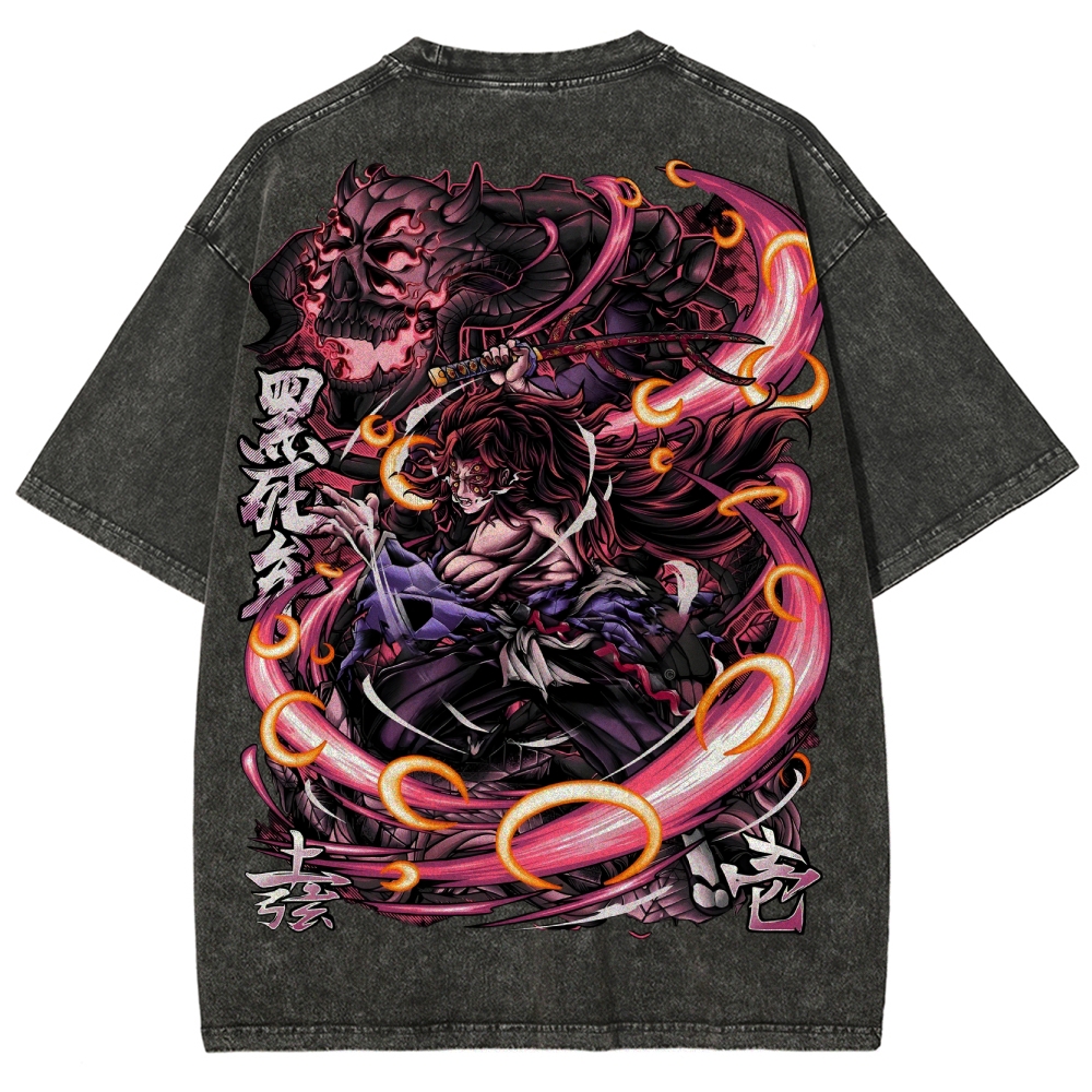 Demon Slayer Unisex Fit Washed T-Shirt 2503005422
