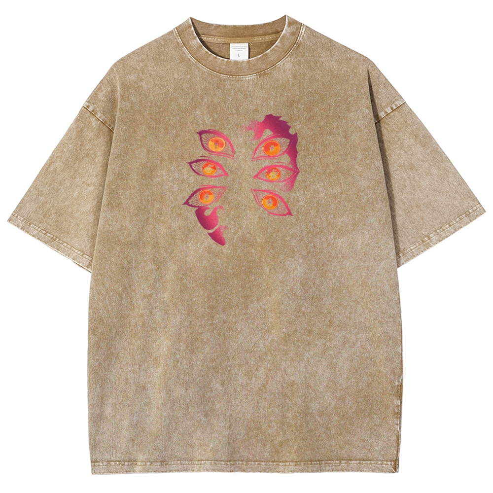 Demon Slayer Unisex Fit Washed T-Shirt 2503005422