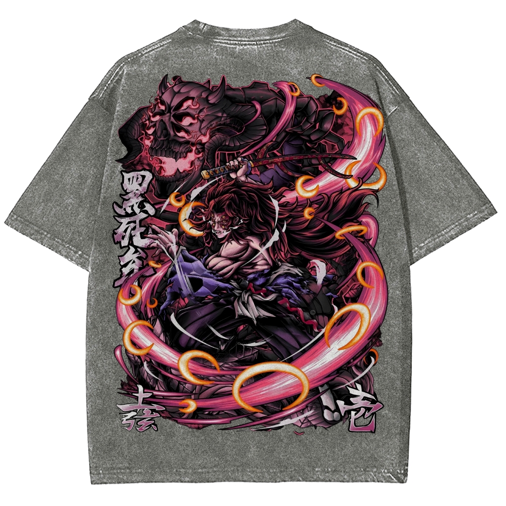 Demon Slayer Unisex Fit Washed T-Shirt 2503005422