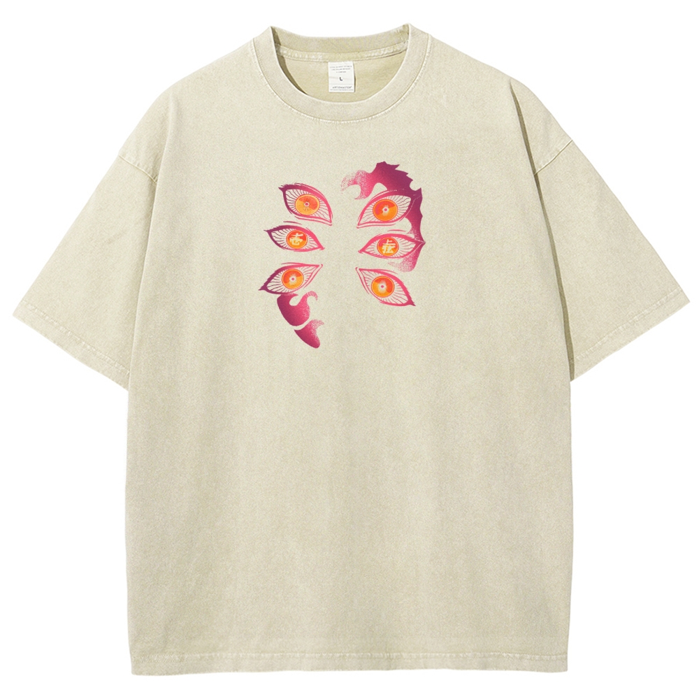 Demon Slayer Unisex Fit Washed T-Shirt 2503005422