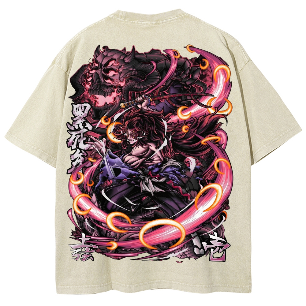 Demon Slayer Unisex Fit Washed T-Shirt 2503005422