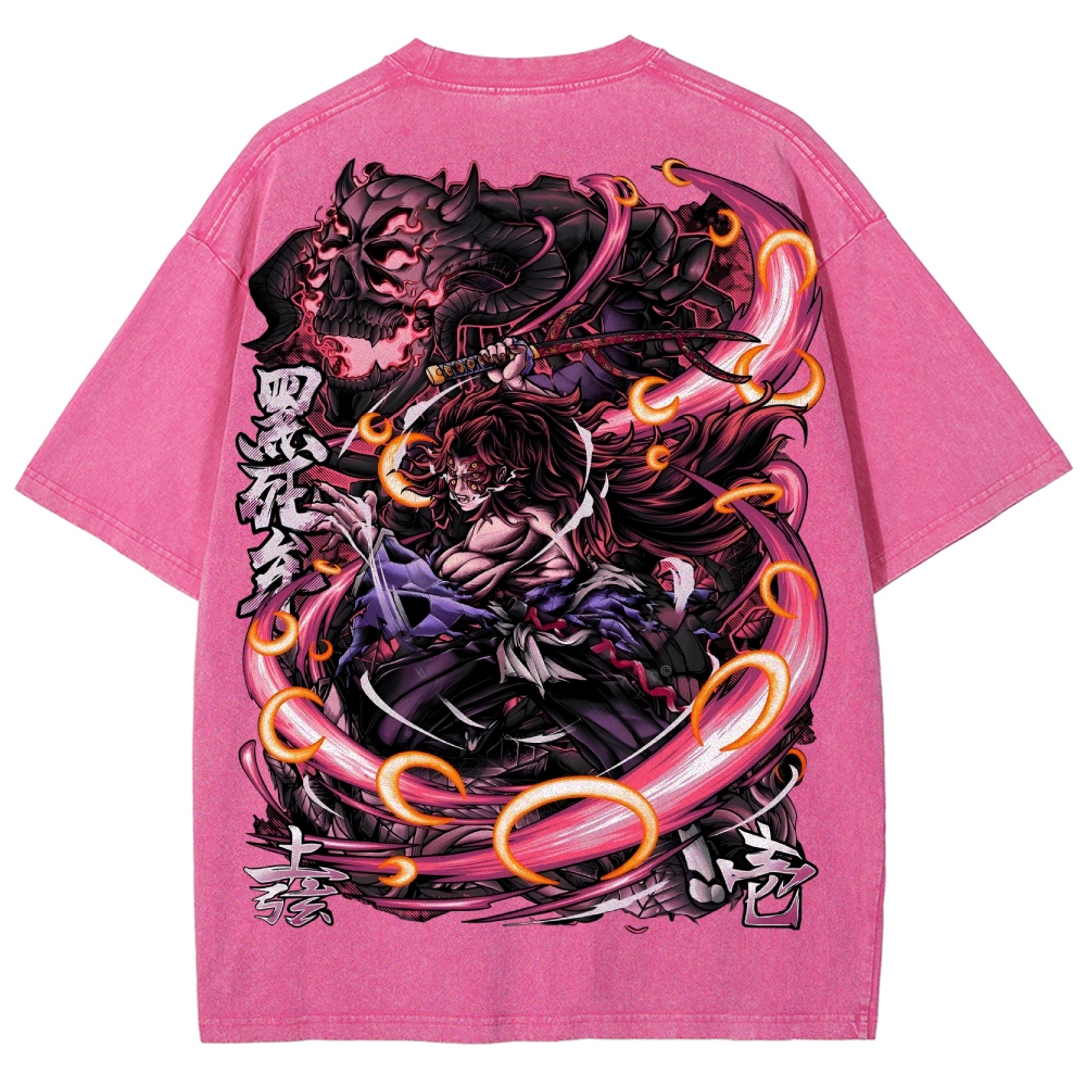 Demon Slayer Unisex Fit Washed T-Shirt 2503005422