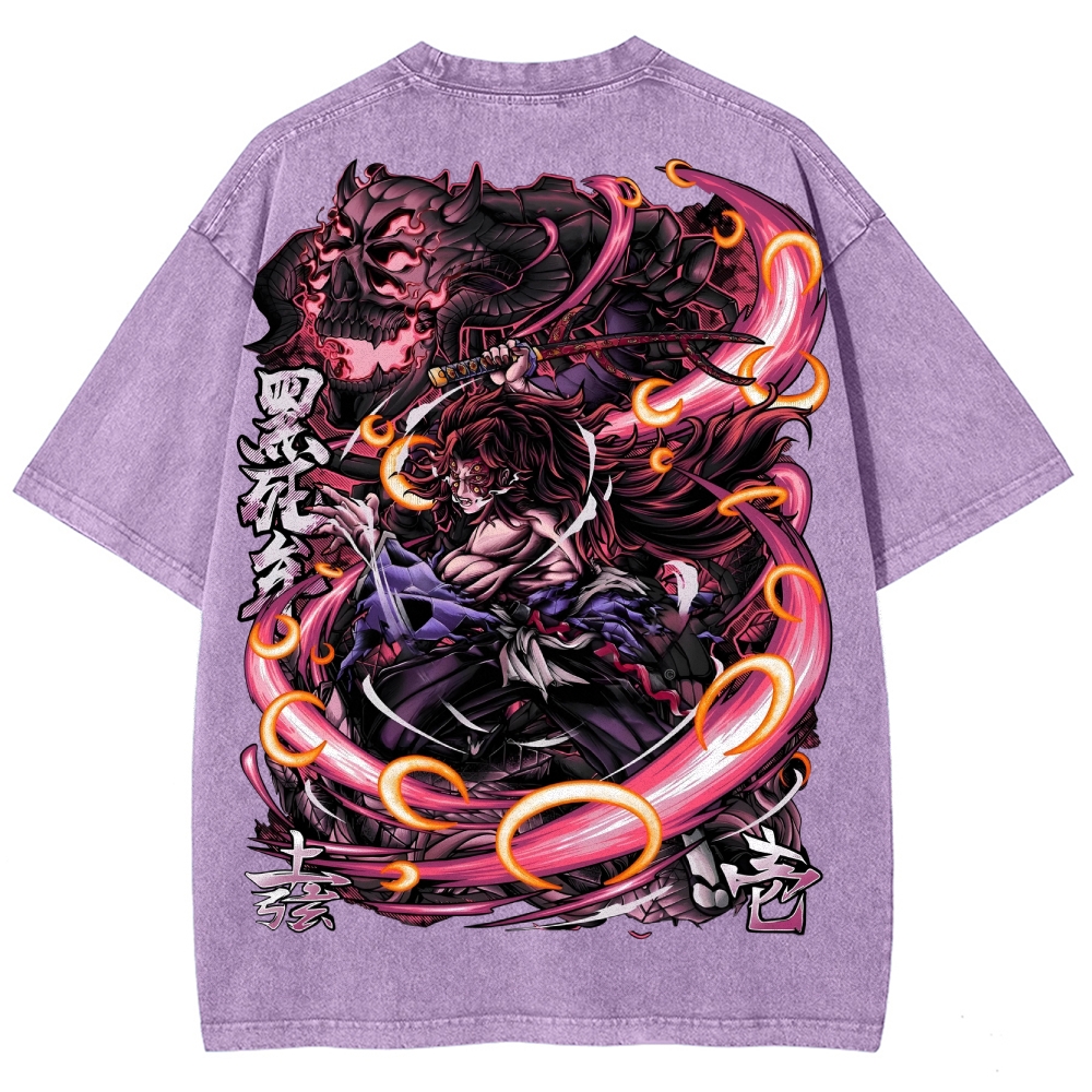 Demon Slayer Unisex Fit Washed T-Shirt 2503005422
