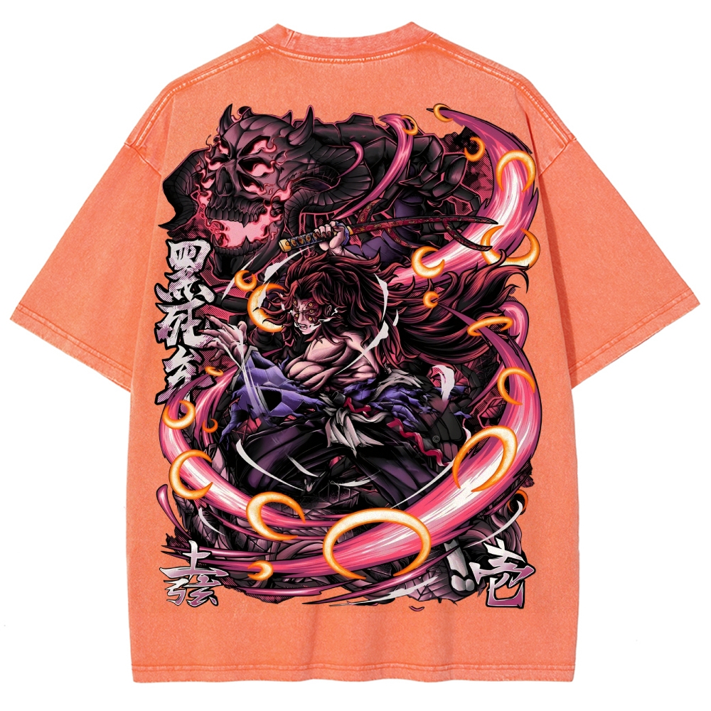 Demon Slayer Unisex Fit Washed T-Shirt 2503005422